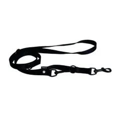 Martin Sellier Laisse 3 Positions Nylon Noir 2 M