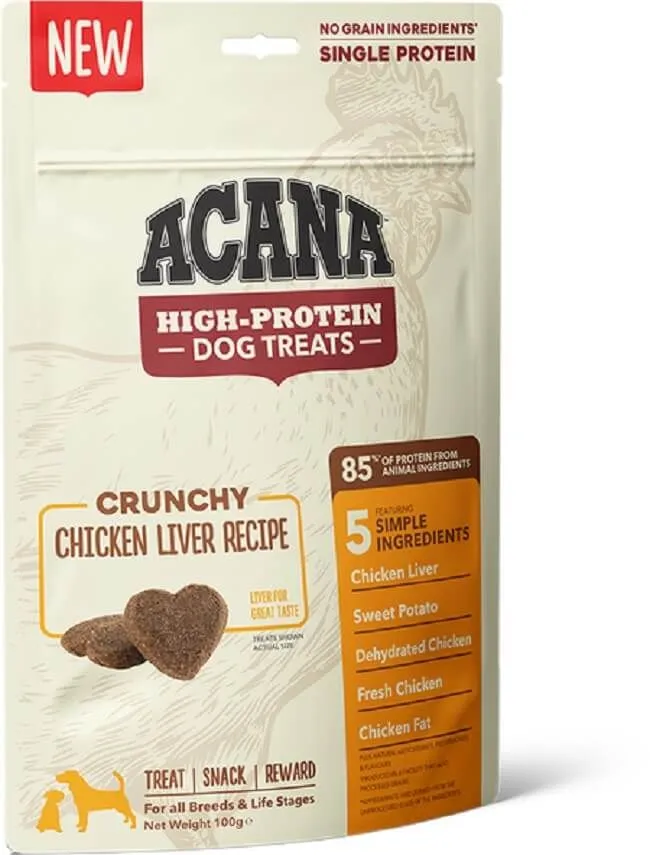 Acana Treat Chien Crunchy Foie De Poulet 100 G