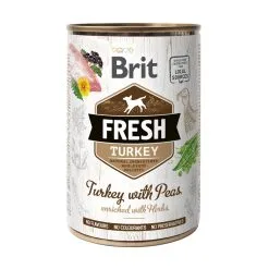 Brit Care Brit Fresh Dinde & Petit Pois En Boîte - Pâtée Pour Chien