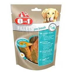 8in1 Fillets Pro Dental Pour Chien 80 G MULTIPACK Lot De 8