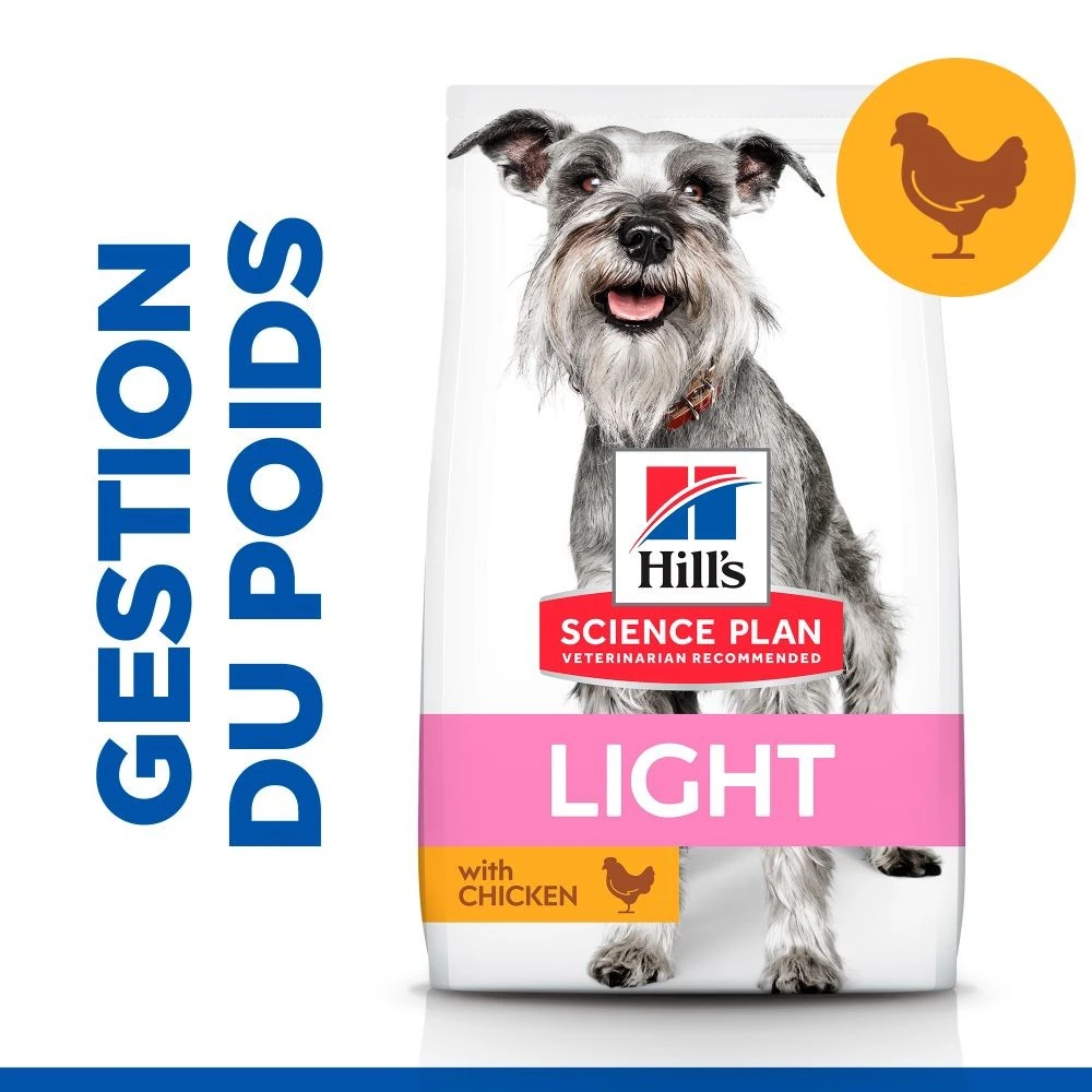 HILL'S Science Plan Light Small & Mini Mature Adult 7+ Au Poulet - Croquettes Pour Chien – Image 4