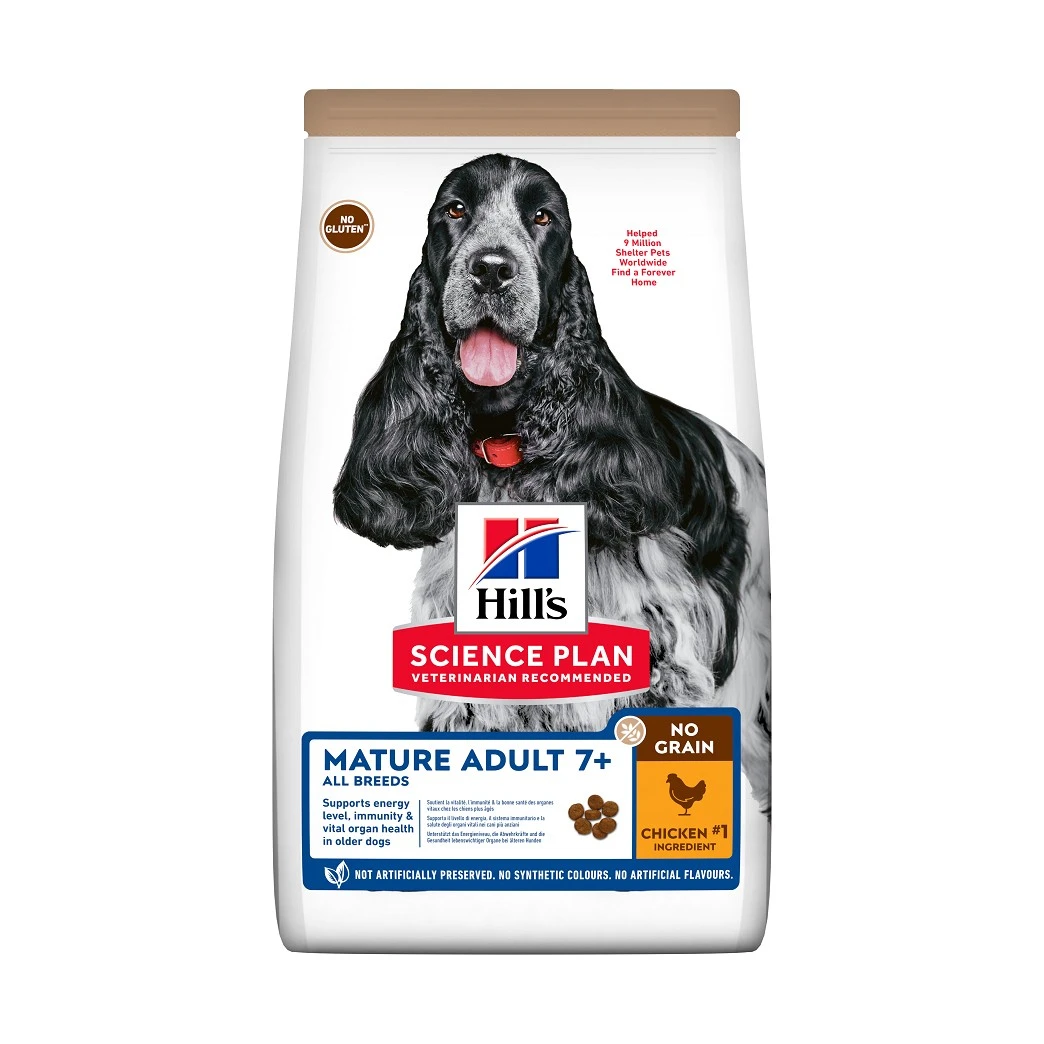 HILL'S Science Plan No Grain All Breed Mature Adult 7+ Au Poulet - Croquettes Pour Chien – Image 8