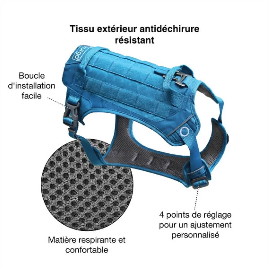 Kurgo Harnais RSG County Bleu Azur Pour Chien M – Image 2