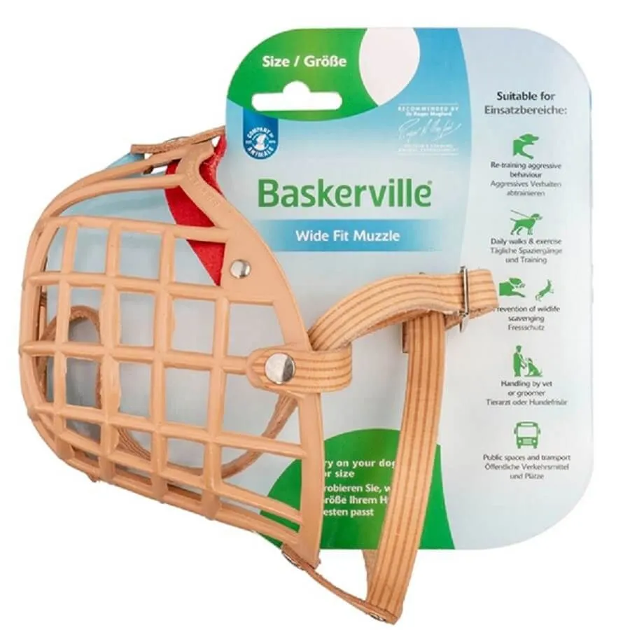 Muselière Baskerville Muzzle Beige T8