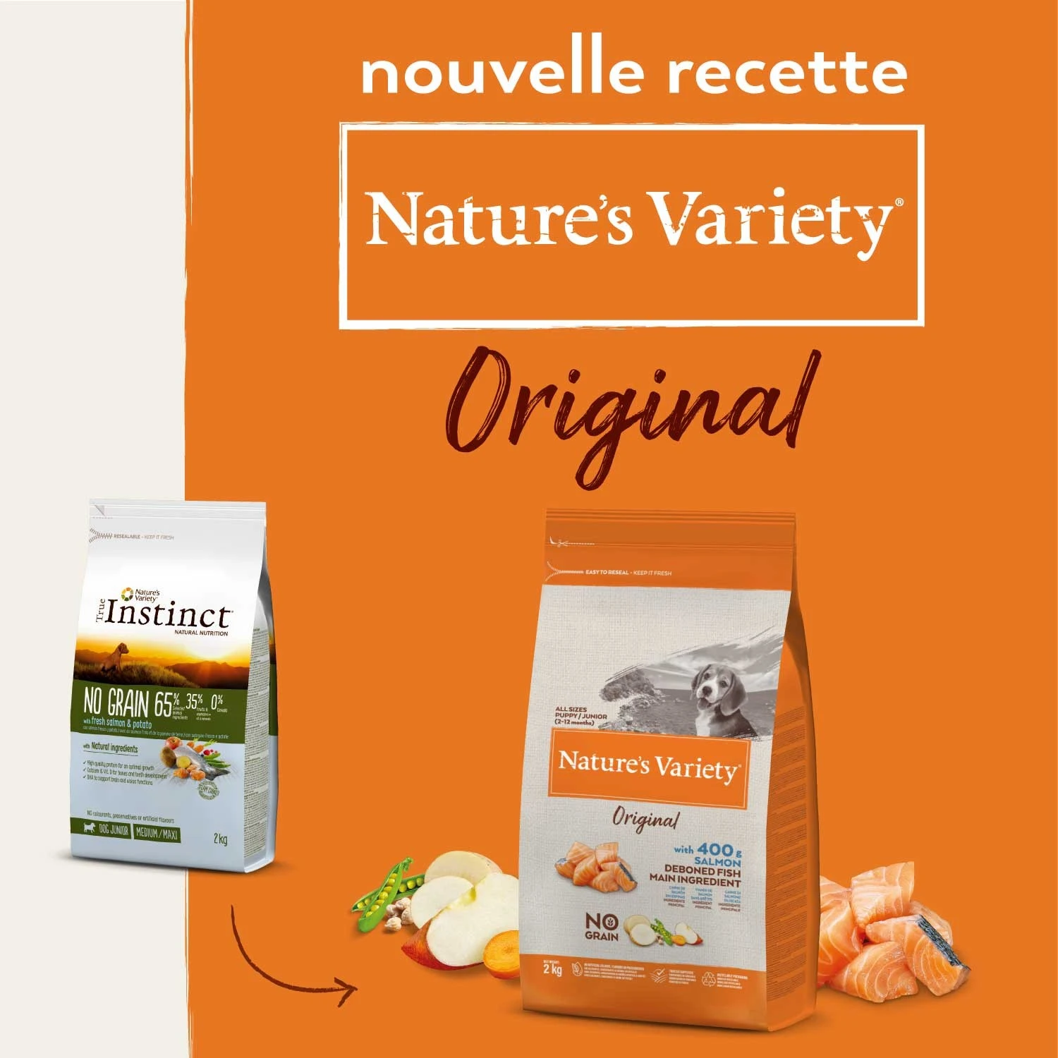 Nature's Variety Orginal No Grain Medium Maxi Junior – Image 3