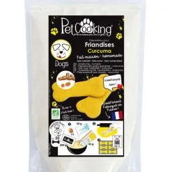 PetCooking Préparation Friandises Biscuits Curcuma Pour Chien 200 G