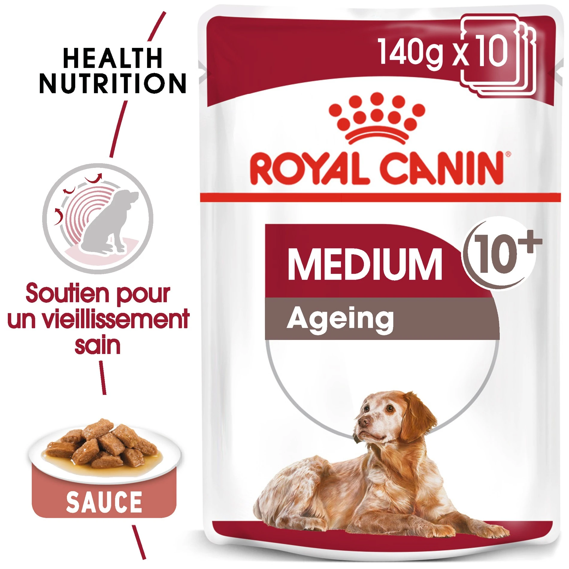ROYAL CANIN Medium Ageing 10+ En Sauce - Pâtée Pour Chien – Image 2