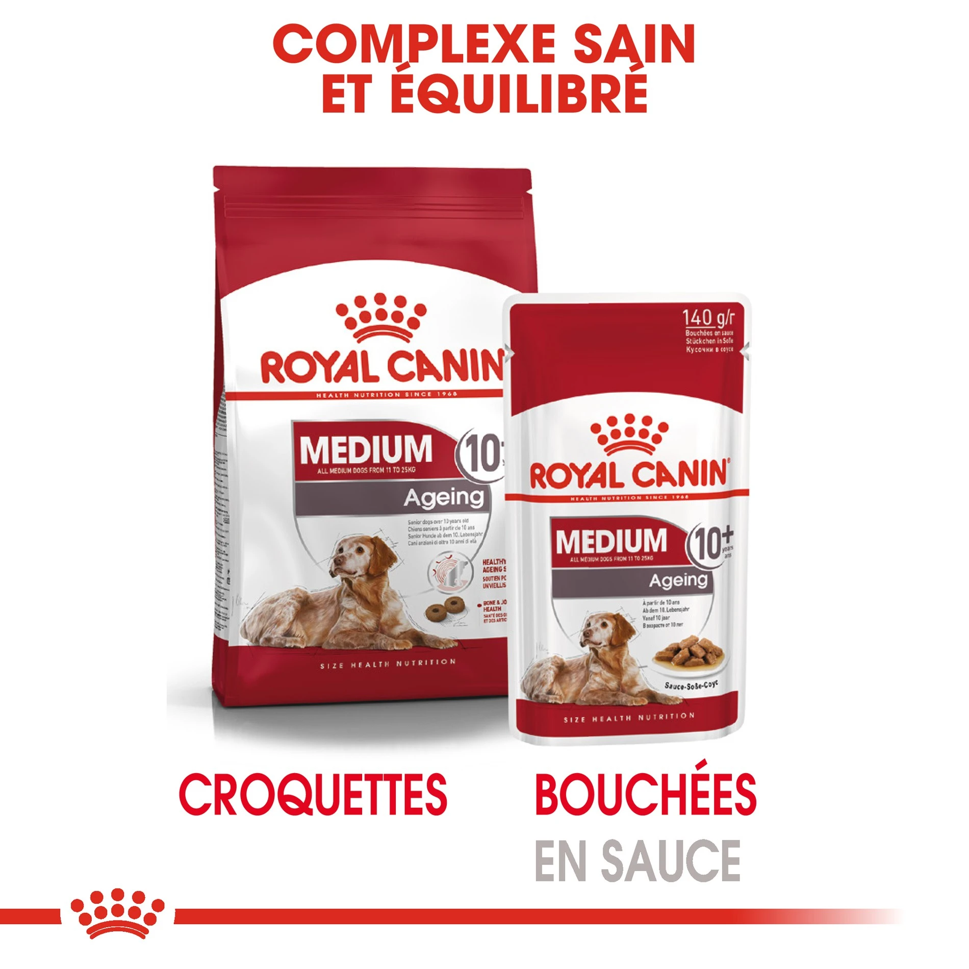 ROYAL CANIN Medium Ageing 10+ En Sauce - Pâtée Pour Chien – Image 6