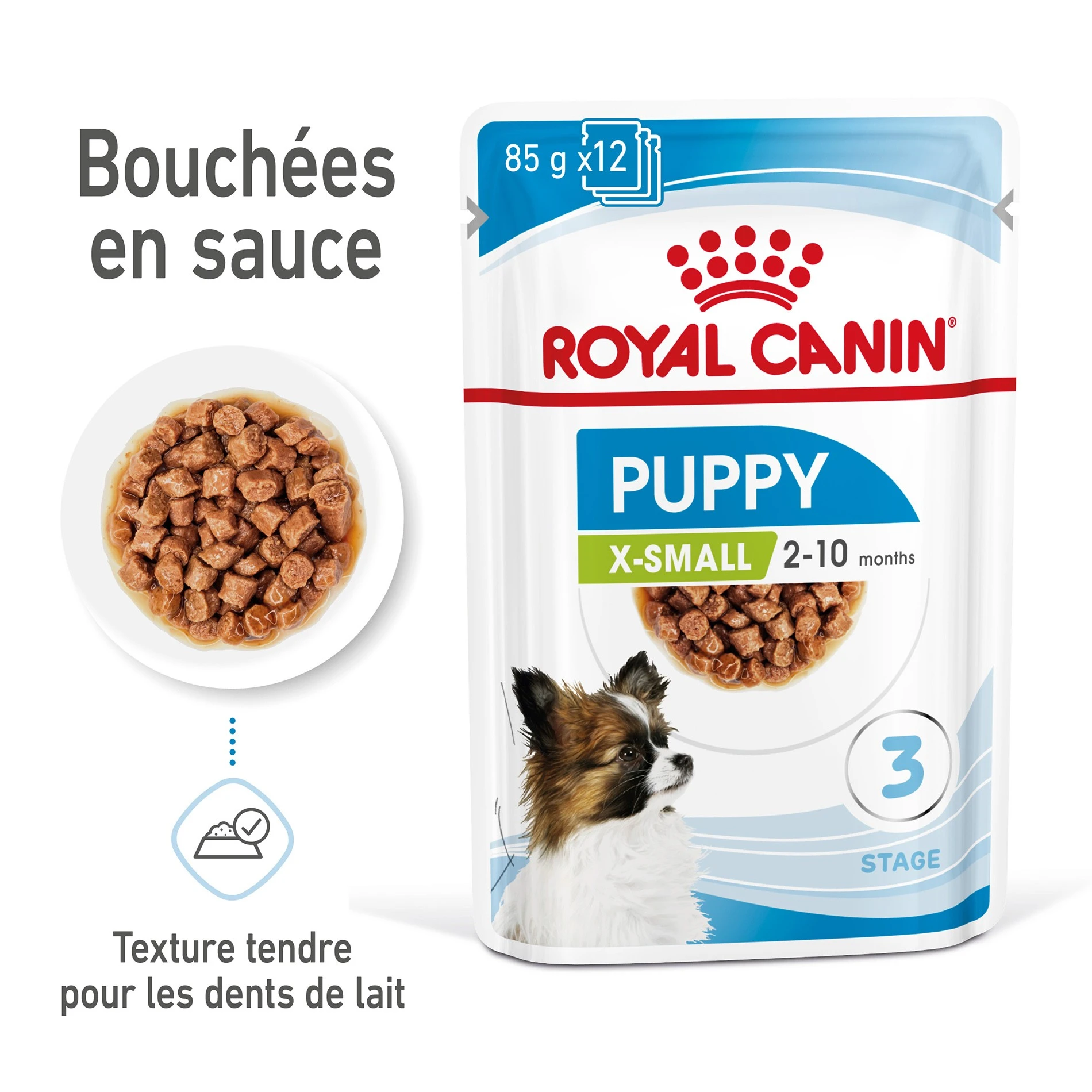 ROYAL CANIN X-Small Puppy En Sauce - Pâtée Pour Chiot – Image 2