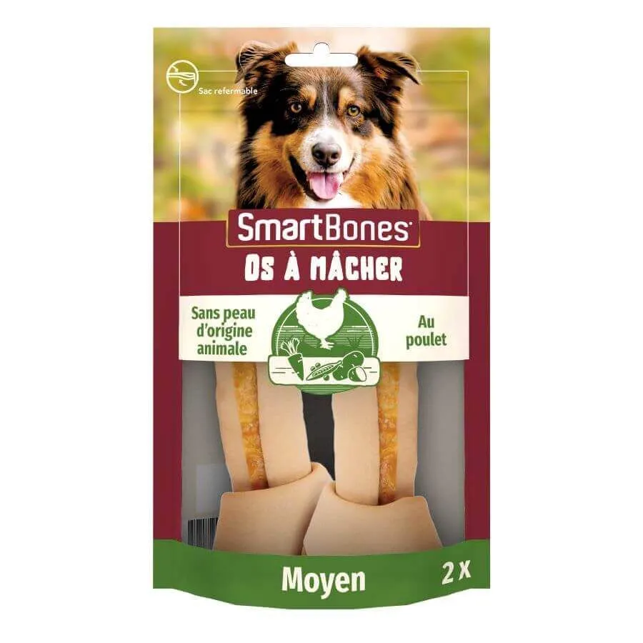 Smartbones Snack Medium Au Poulet Pour Chien 2 Pcs